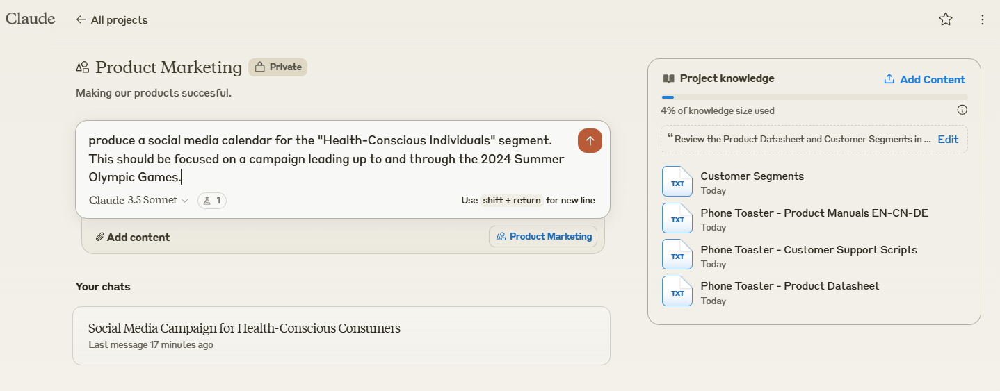 Screenshot from ChatGPT Consumer front-end showing GPT-4 selected