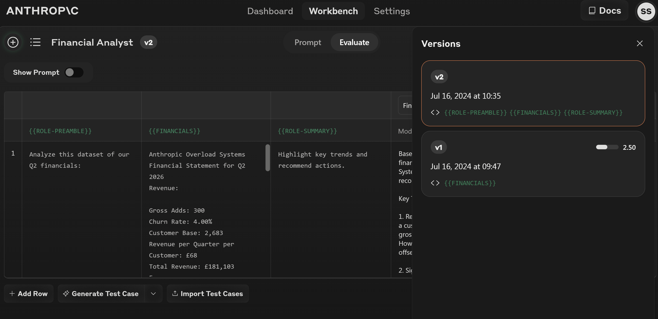 Anthropic Console Prompt Versioning